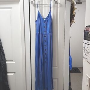 Button Front Maxi Dress
